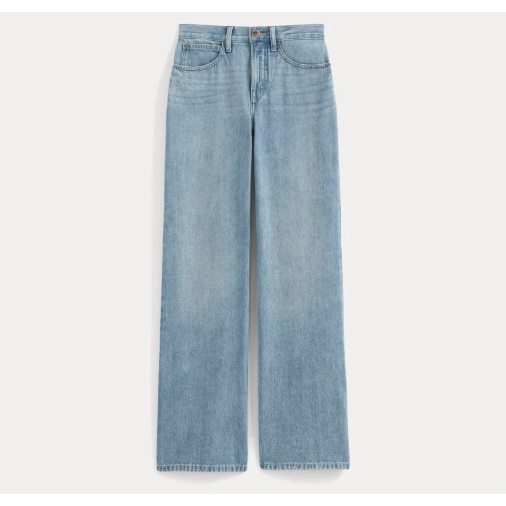 Everlane Relaxed Mid-Rise Bootcut Jean Soft Cotton Wide Leg WMS 30R